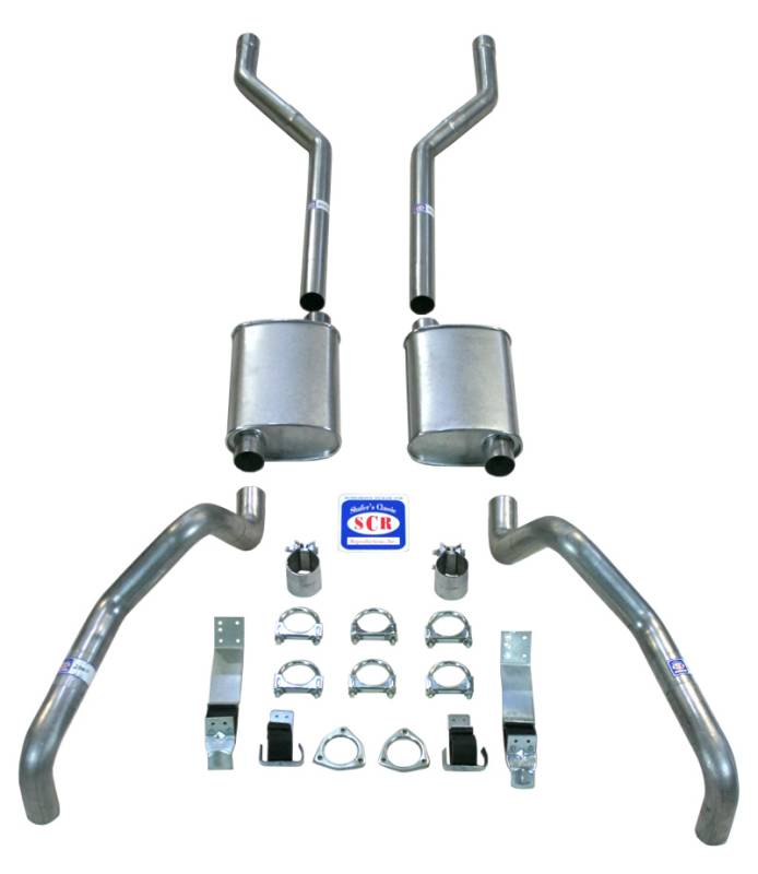 1967-69 Camaro 2-1/2" Exhaust System with Small Block with Long Style