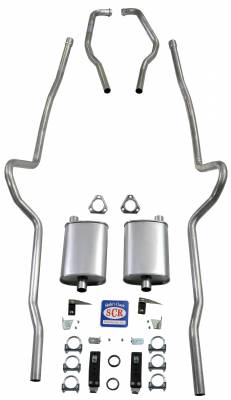 Shafer's Classic - 1955-1957 Chevrolet Full Size 2" Dual Turbo Exhaust System