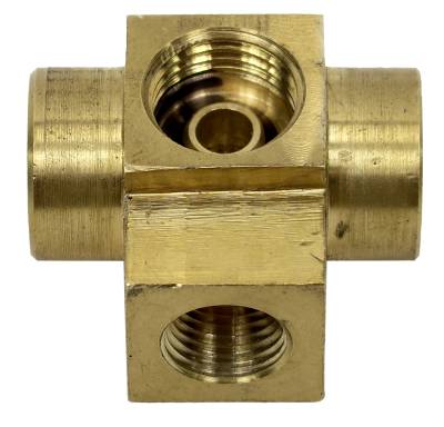 Shafer's Classic - 1958-1961 Chevrolet Full Size Tri Power 4 Way Brass Adapter