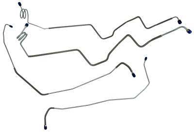 The Stop Shop Stainless Steel Full Brake Line Kit – 1981-87 Chevy/GMC C10 C15 2WD Short Bed