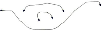 Shafer's Classic - 1963-64 Full Size Ford Front Brake Line Set, Stainless Steel