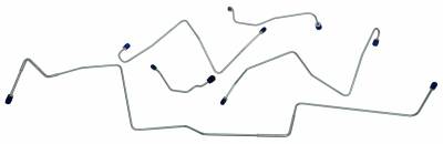 Shafer's Classic -  1967 Ford Mustang Front Brake Line Set, Stainless Steel