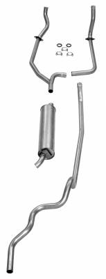 Shafer's Classic - 1963-64 Full Size Ford 2" Single Exhaust System for Sedan and Hardtop exc. convertible and SW