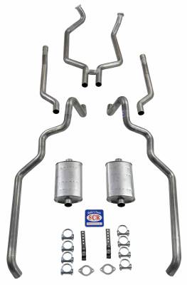 Shafer's Classic - 1963-64 Full Size Ford 2-1/2" Turbo Exhaust System exc. Convertible and Station Wagon