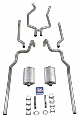 Shafer's Classic - 1963-64 Full Size Ford 2-1/2" Turbo Exhaust System exc. Convertible and Station Wagon