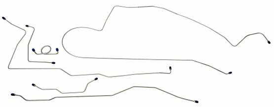 Shafer's Classic - 1966 Ford Mustang Complete Brake Line Set