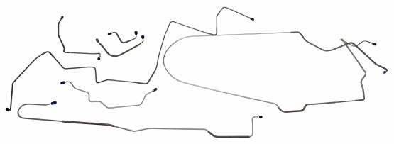 Shafer's Classic - 1972-1973 Ford Mustang Complete Brake Line Set