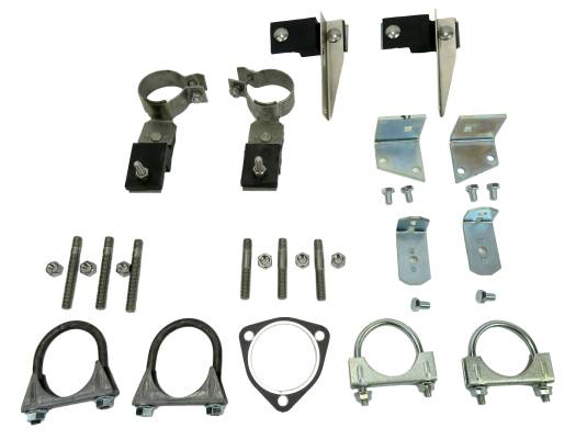 Shafer's Classic - 1956 Chevrolet Full Size 8 cyl. Dual Exhaust Clamp And Hanger Kit