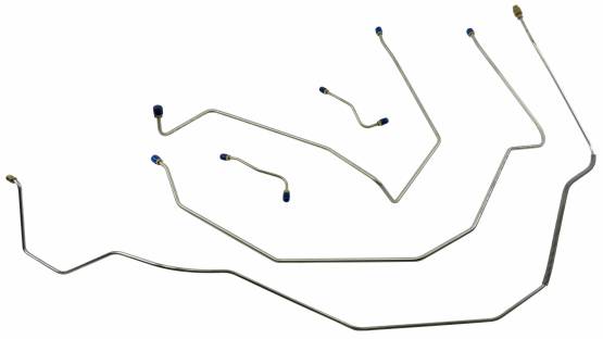 Shafer's Classic - 1967 - 1968 Chevrolet Full Size Front Brake Line Set Stainless Steel