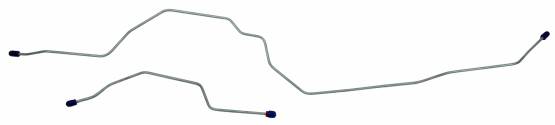 Shafer's Classic - 1987-1989 Ford Bronco Rear End Housing Brake Line, Stainless Steel