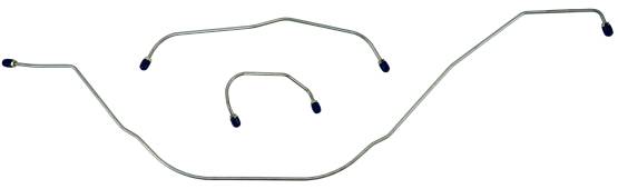 Shafer's Classic - 1963-64 Full Size Ford Front Brake Line Set Stainless Steel