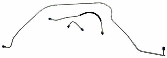 Shafer's Classic - 1955 Full Size Ford Front Brake Line Set, All models standard drum brakes Stainless Steel