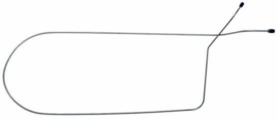 Shafer's Classic - Early 1965 Chevrolet Corvette Front to Rear Brake Line, Stainless Steel