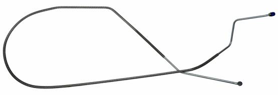 Shafer's Classic - Late 1965 - 1966 Chevrolet Corvette Front to Rear Brake Line, Stainless Steel