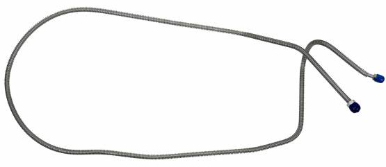 Shafer's Classic - 1974 Chevrolet Corvette Front to Rear Brake Line, Stainless Steel