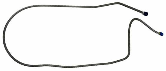 Shafer's Classic - 1975 and 1976-1982 Chevrolet Corvette Front to Rear Brake Line, Stainless Steel