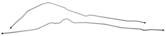 Shafer's Classic - 1977 Ford Bronco Fuel Line, Front to Rear, 3/8", Stainless Steel