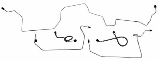 Shafer's Classic - 1971 - 1973 Ford Mustang Front Brake Line Set, 304 Stainless Steel