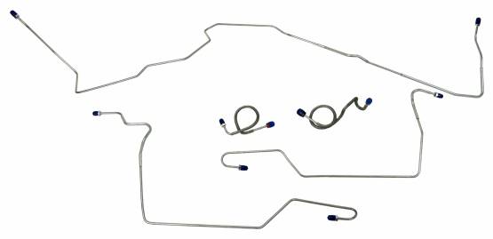 Shafer's Classic - 1973 Ford Mustang Front Brake Line Set, 304 Stainless Steel