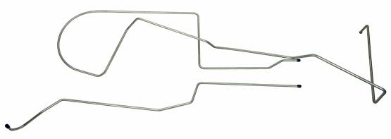 Shafer's Classic - 1967 Ford Mustang Long Gas Lines, Pump To Tank,304 Stainless Steel