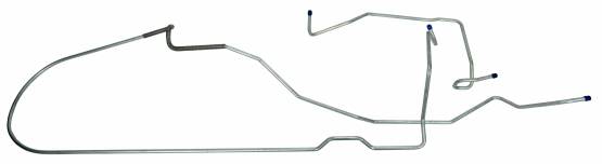 Shafer's Classic - 1971 - 1973 Ford Mustang Long Gas Lines, Pump To Tank,304 Stainless Steel