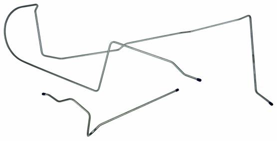 Shafer's Classic - 1967 - 1970 Ford Mustang Long Gas Lines, Pump To Tank,304 Stainless Steel