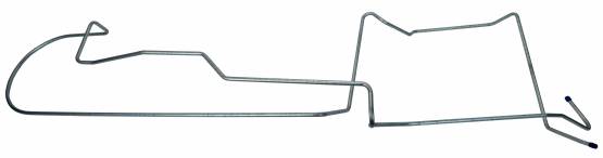 Shafer's Classic - 1964-66 Ford Mustang Long Gas Line, Pump to Tank,304 Stainless Steel