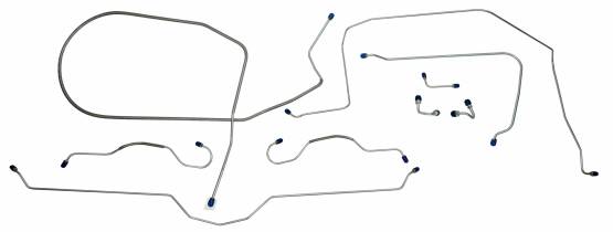 Shafer's Classic - 1967 Chevrolet Corvette  Full Brake Line Set, Stainless Steel