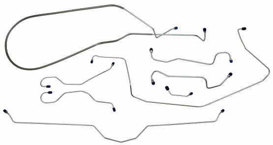 Shafer's Classic - 1969 Chevrolet Corvette  Full Brake Line Set, Stainless Steel