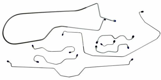 Shafer's Classic - 1969 Chevrolet Corvette  Full Brake Line Set, Stainless Steel