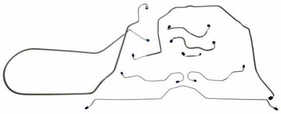 Shafer's Classic - 1970 - 1973 Chevrolet Corvette  Full Brake Line Set, Stainless Steel