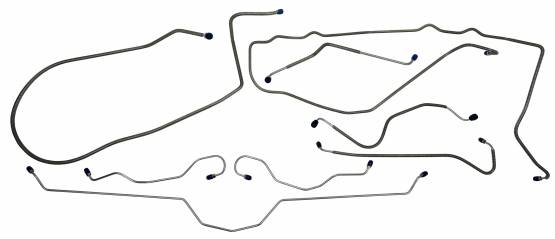 Shafer's Classic - 1974 Chevrolet Corvette  Full Brake Line Set, Stainless Steel