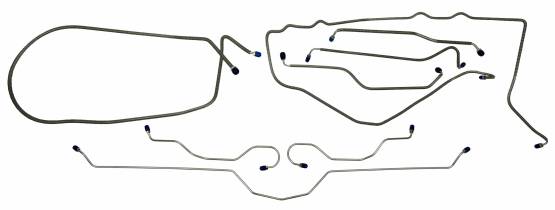 Shafer's Classic - 1975 Chevrolet Corvette  Full Brake Line Set, Stainless Steel