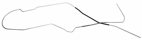 Shafer's Classic - 1964 - 1967 Chevrolet Chevelle Return Gas Line, 304 Stainless Steel
