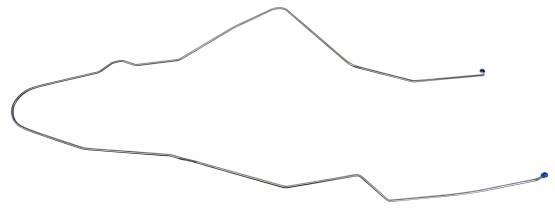 Shafer's Classic - 1963 - 1964 Chevrolet Full Size Return Gas Lines (Pump To Tank), 304 Stainless Steel