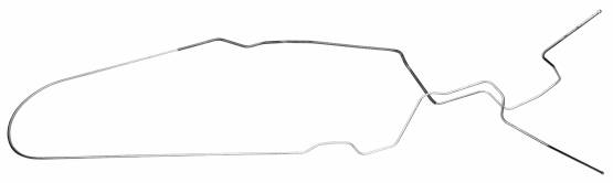 Shafer's Classic - 1966 Pontiac Bonneville Return Gas Lines, 304 Stainless Steel