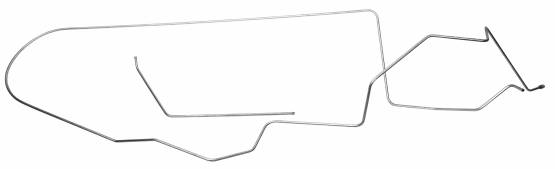 Shafer's Classic - 1962 Pontiac Bonneville Return Gas Lines, 304 Stainless Steel