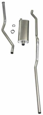Shafer's Classic - 1950-1953 Chevrolet Exhaust System 6 cyl. with Powerglide Transmission exc. Convertible, Stainless steel