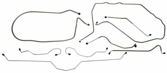 Shafer's Classic - 1975 Chevrolet Corvette  Full Brake Line Set, Stainless Steel