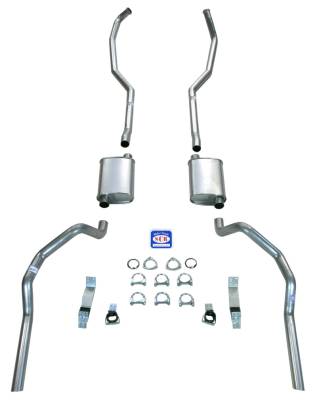 Shafer's Classic - 1967 - 1969 Camaro 2-1/2" Exhaust System with Big Block with Cast Iron Manifolds, Stainless steel