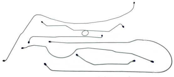 Shafer's Classic - 1957-1960 Ford F100 4 x 2 Complete Brake Line Set