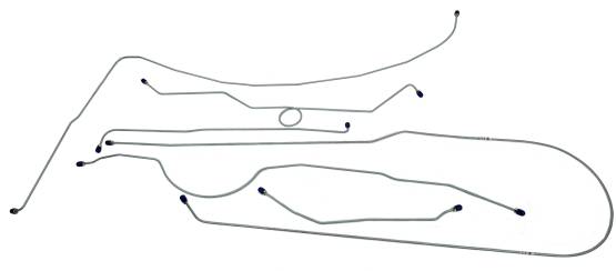 Shafer's Classic - 1957-1960 Ford F100 4 x 2 Complete Brake Line Set
