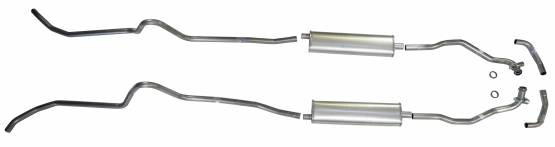 Shafer's Classic - 1957 Chevrolet Full Size 8 cyl. All Dual Exhaust System, Stainless steel
