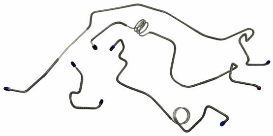Shafer's Classic - 1990-1992 Bronco Front Brake Line Set, Stainless Steel