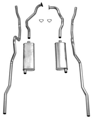 Shafer's Classic - 1956 Chevrolet Full Size All Models with Dual 4 bbl. Exhaust System, Stainless steel