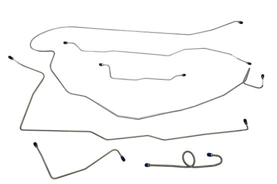 Shafer's Classic - 1966 Ford Mustang Complete Brake Line Set, Stainless Steel