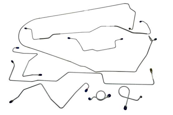 Shafer's Classic - 1967 Ford Mustang Complete Brake Line Set, Stainless Steel