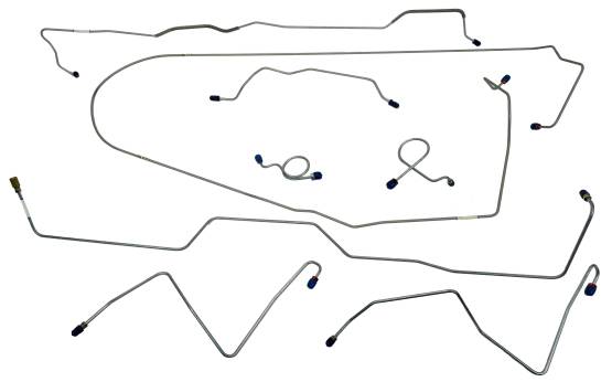 Shafer's Classic - 1967 Ford Mustang Complete Brake Line Set