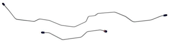 Shafer's Classic - 1990-1992 Ford Bronco Rear End Housing Brake Line, Stainless Steel