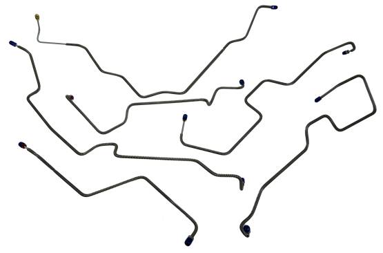 Shafer's Classic - 1993-1994 Bronco Front Brake Line Set, 6 pcs, Stainless steel